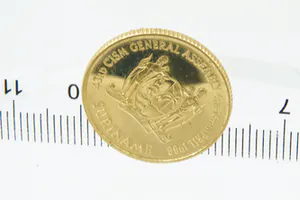 Massief 900/1000 gouden Suriname 500 gulden "Assembly" MUNT in originele doos kopen? Bied vanaf 350!