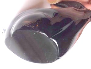 Vincenzo Nason - gestilieerde antiloop van zwart hoogglans kristal - gesigneerd + label kopen? Bied vanaf 1!