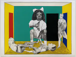 Pat Andrea - Gemengde druktechniek op papier | 'Kamer' | 1994 kopen? Bied vanaf 200!