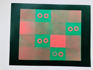 Willem Oorebeek - transparant groen en rood 1993 kopen? Bied vanaf 55!