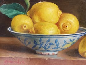 Hans Habraken - Stilleven met citroenen kopen? Bied vanaf 450!