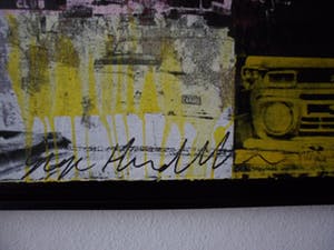 George Heidweiller - Zeefdruk op doek opgeplakt op karton. Titel, "Corona". kopen? Bied vanaf 150!