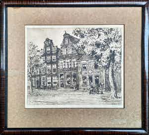 Ids Wiersma - ETS 'de Professorenhuizen' - Voorstraat Franeker 1934 - 21077 verkocht voor € 75!