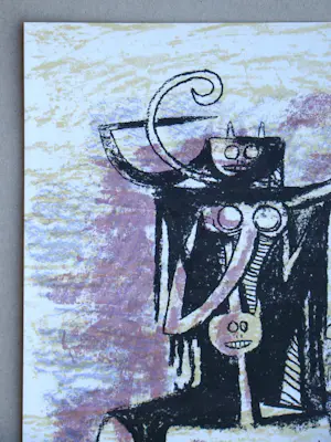 Wifredo Lam - Compositie voor de 20e eeuw - 1974 - Originele lithografie kopen? Bied vanaf 120!