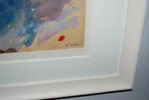Albert Soons - abstracte gouache, zuurvrij ingelijst, 1966 kopen? Bied vanaf 175!