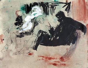 Luis Filcer - Zeefdruk met acryl, In de metro kopen? Bied vanaf 1!