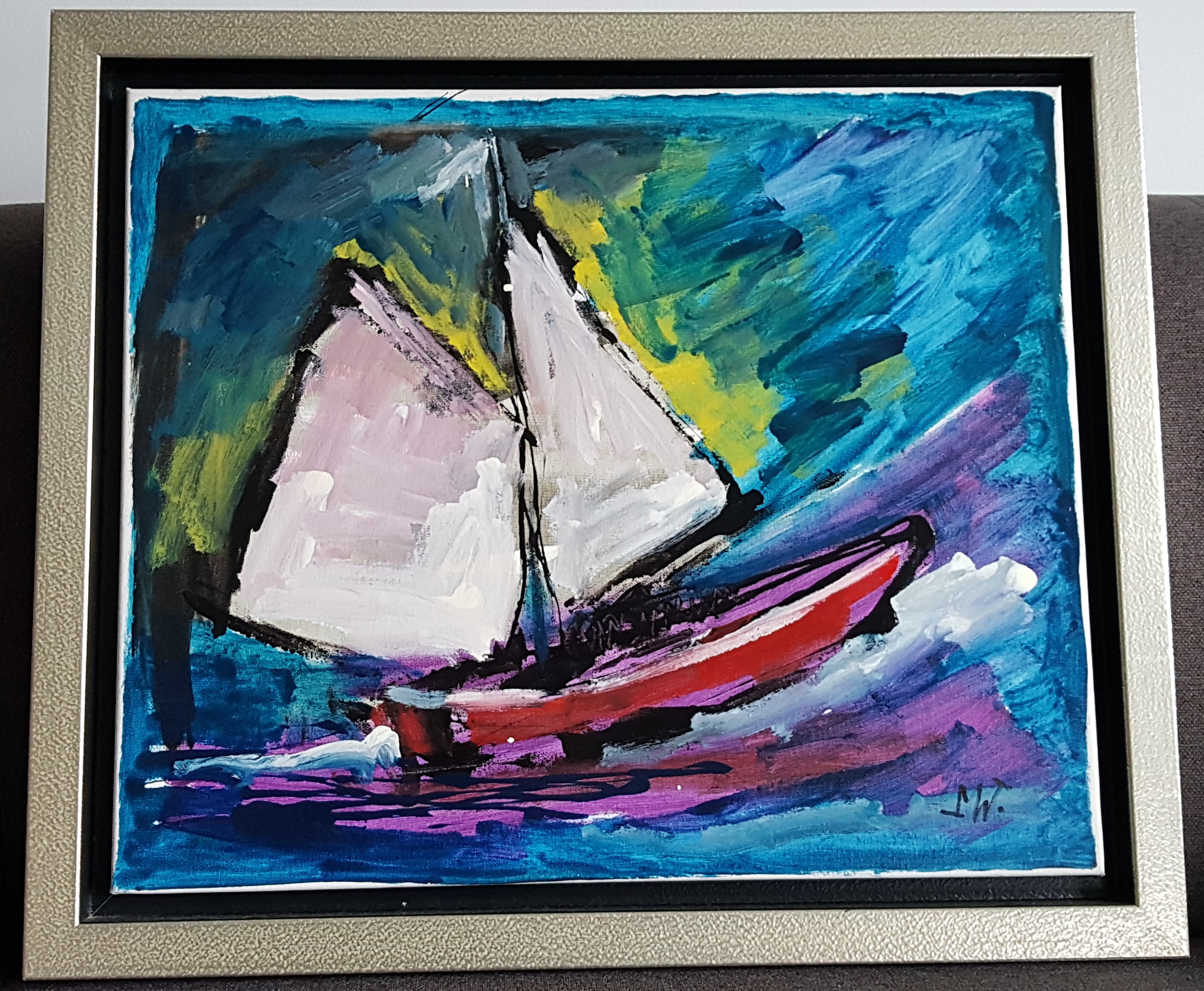 Martin van Wordragen - Martin van Wordragen Zeiler schilderij + oevreboek + certificaat kopen? Bied vanaf 299!