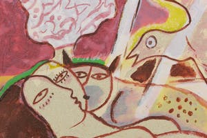 Corneille - Terragravure op doek, Cats in Love VIII - Ingelijst kopen? Bied vanaf 300!