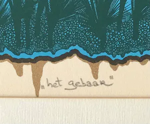 Bart Filet - kleurenlitho - ingelijst - het gebaar - gesigneerd kopen? Bied vanaf 1!