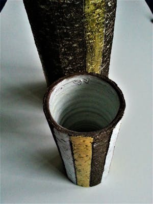 Faience- en Tegelfabriek Westraven - Leendert Blok - 2 Vasen kopen? Bied vanaf 20!