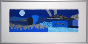 Ronald Boonacker - Zeefdruk, Aruba - Ingelijst (Groot) kopen? Bied vanaf 100!