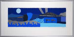 Ronald Boonacker - Zeefdruk, Aruba - Ingelijst (Groot) verkocht voor € 100!