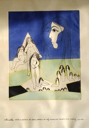 Ans Wortel - als witte zeilen ...... verkocht voor € 50!