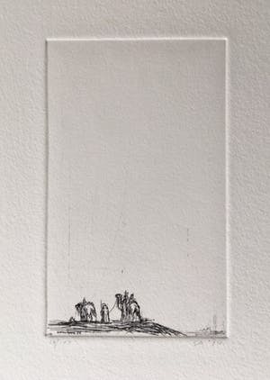 Simon Koene - Kameelruiters afdalend vanaf hoogte kopen? Bied vanaf 10!