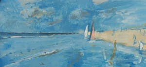 Niet of onleesbaar gesigneerd - Strand/Zeegezicht kopen? Bied vanaf 1!