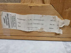 Simone M. Dettmeijer - Koud landschap kopen? Bied vanaf 30!