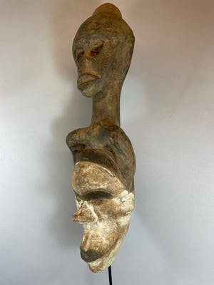 Igbo - 220301 African mask from the Igbo - Nigeria. kopen? Bied vanaf 45!