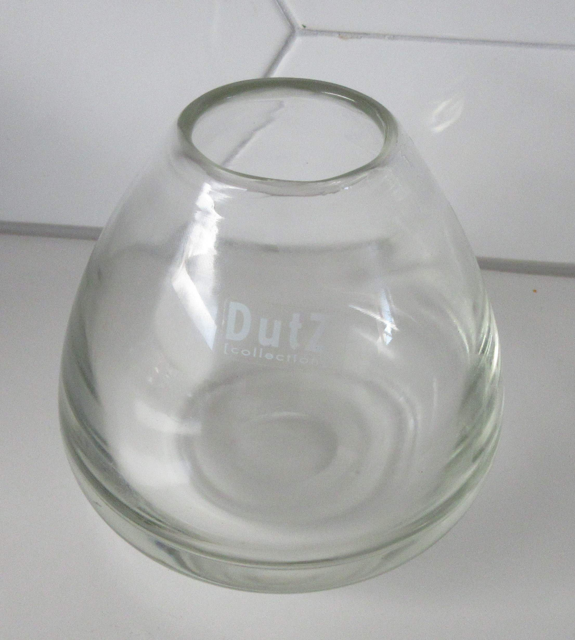 Niet of onleesbaar gesigneerd - Dutz Blank glazen bolvaas kopen? Bied vanaf 1!