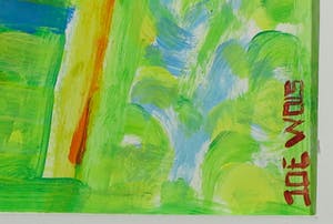 Joe Wols - Acryl op karton, Zonder titel - Ingelijst kopen? Bied vanaf 80!