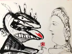 Lucebert - Monsters en meisjes verkocht voor € 199!