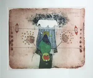 Michel van Overbeeke - Kleurenets, House of peace - Ingelijst kopen? Bied vanaf 100!