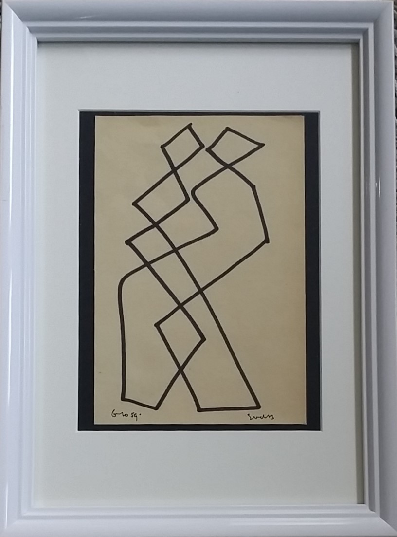 Siep van den Berg - Innige omhelzing - Inkt op papier  kopen? Bied vanaf 125!