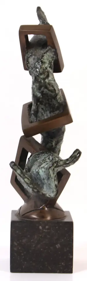 Pepe Gregoire - Ruw en gepolijst bronzen beeld - 1988 kopen? Bied vanaf 499!