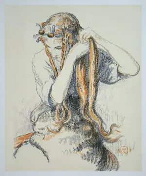 Walter Sauer - Jong meisje met vlechten - 1930 - Heliogravure - Gesigneerd en gedateerd kopen? Bied vanaf 100!