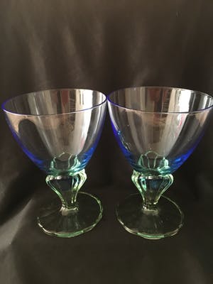 Niet of onleesbaar gesigneerd - Art Nouveau stijl glazen kopen? Bied vanaf 10!