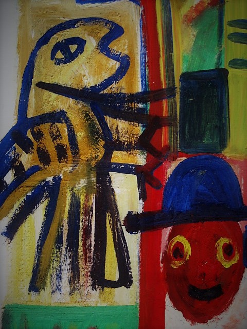 Ruud Cornelisse - Karakteristiek expressionistisch Acrylverf "Circus" 1989 GROOT! kopen? Bied vanaf 1!