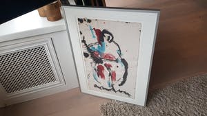Anton Heyboer - gemende techniek, vrouw op dik molen papier kopen? Bied vanaf 199!