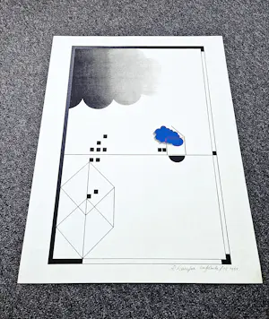 Renaud Levigne - een in zeer kleine oplage (15) gemaakte kleuren zeefdruk - potloodgesigneerd kopen? Bied vanaf 37!