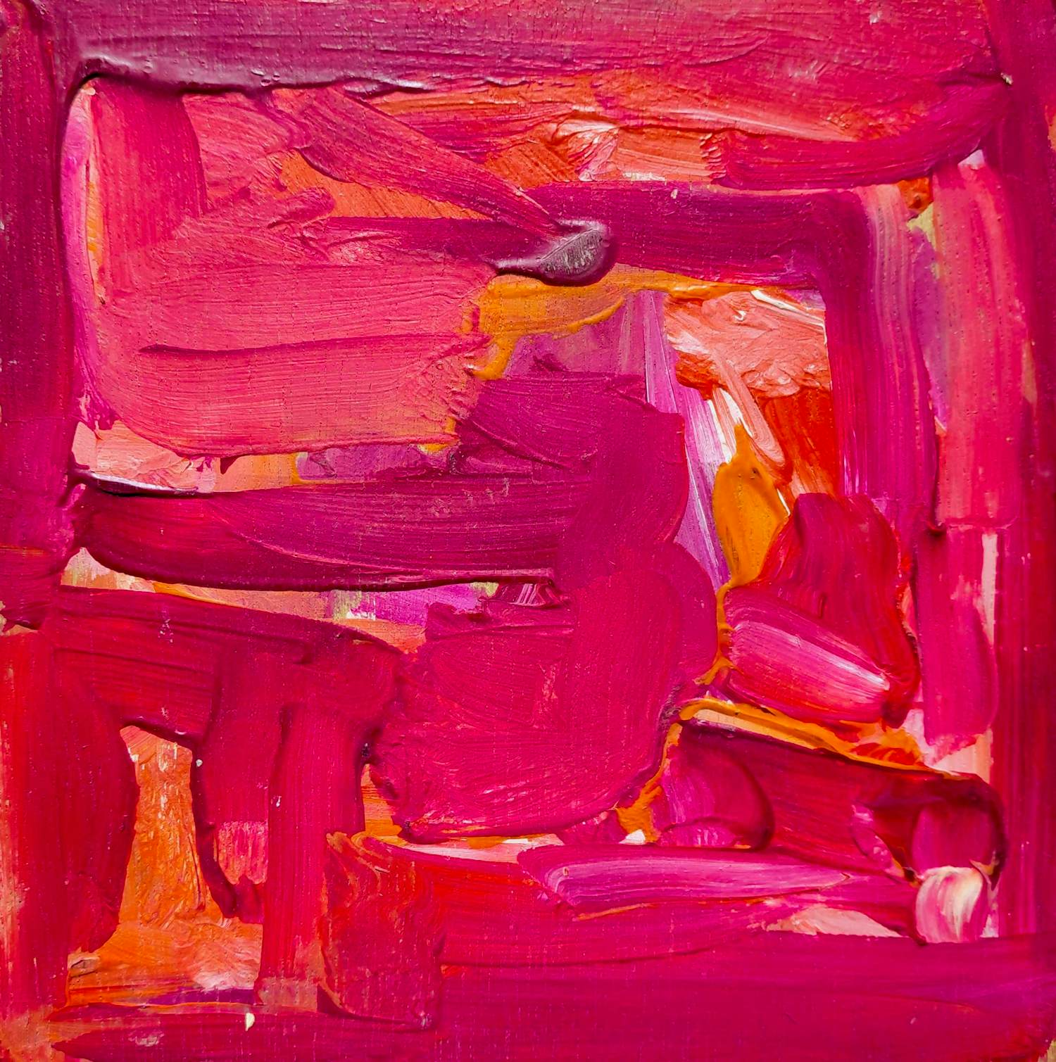 Gilbert Baibay - Abstracte compositie, olieverf op hout kopen? Bied vanaf 55!