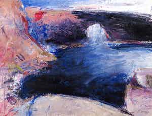 Franscz Witte - Acryl op papier, Pont e Gil verkocht voor € 1!