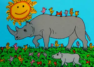 James Rizzi - Litho: Have a nice day - 2001 vendu pour 25€ !