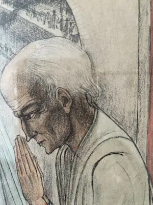Jan Toorop - Maria met kind en gebedsgangers kopen? Bied vanaf 25!