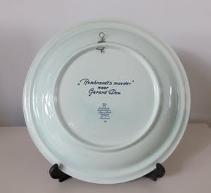 Curiosa - Groot Delftsblauw platelen wandbord "Rembrandts moeder" naar Gerard Dou kopen? Bied vanaf 1!