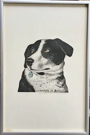 Arja van den Berg - Ets, Hondje hand gesigneerd 14/20 kopen? Bied vanaf 35!