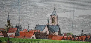 Caspar Jacobsz. Philips - - Tholen - - Zeeland - handgekleurde kopergravure uit 1752 - kopen? Bied vanaf 50!