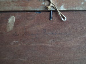 Niet of onleesbaar gesigneerd - Olieverf op paneel , Dorpsplein – gesigneerd & ingelijst - oud kopen? Bied vanaf 1!