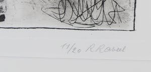 Roger Raveel - Ets, Neen, dit zijn geen gevangenen - Ingelijst kopen? Bied vanaf 600!