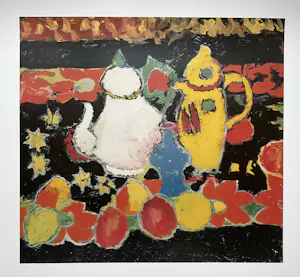 Alexej von Jawlensky - Stilleven met gele en witte kan, gesigneerd in de druk kopen? Bied vanaf 35!