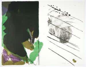 Ger Lataster - Litho, Twee tegenstelling verkocht voor € 50!