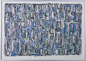 Jan Wolkers - Zeefdruk op papier, Winterbeelden VI - Ingelijst verkocht voor € 120!