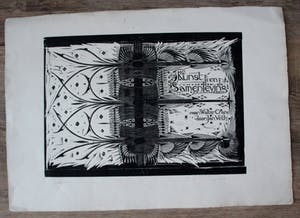 Gerrit Willem Dijsselhof - Houtsnede: Kunst en Samenleving kopen? Bied vanaf 75!