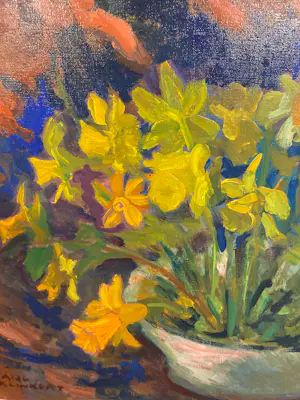 Carl Klinkert - Stilleven met gele narcissen kopen? Bied vanaf 99!