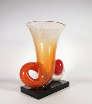 Michel van Overbeeke - Glas, Kelk met hand kopen? Bied vanaf 400!