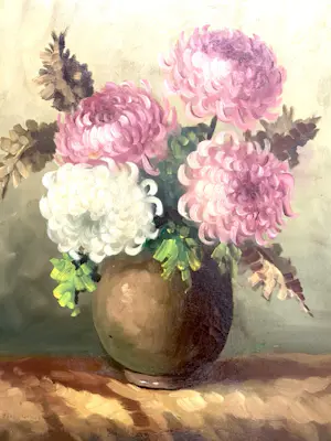 Tilly Moes - Stilleven met Chrysanten kopen? Bied vanaf 20!