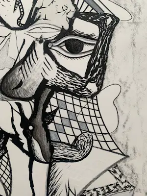 Thomas van der Linden - gemengde techniek op papier | 'The Worldly Portraits' | 1990 kopen? Bied vanaf 125!