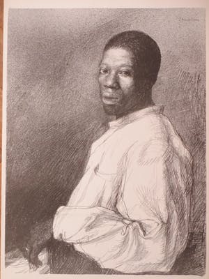 Aat Veldhoen - Zittende donkere man - Rotaprint kopen? Bied vanaf 65!